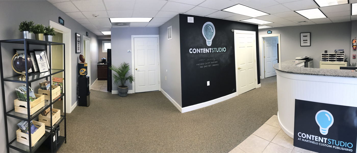 The new home for Martinelli Custom Publishing, and creative offices of Content Studio.