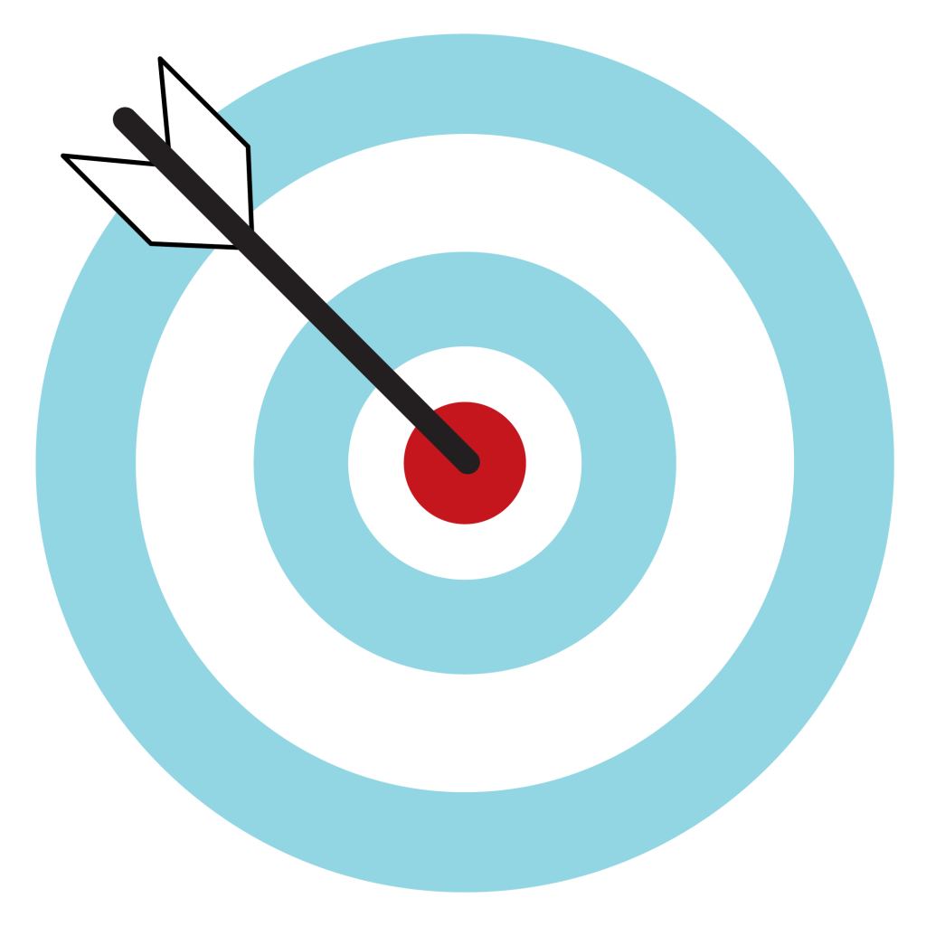arrow hitting target content marketing